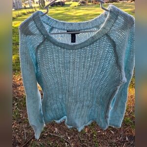 Women's Gap Light Blue Knit Sweater Size Large